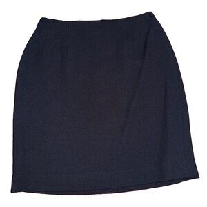 Vintage 90's J Crew Wool Blend Pencil Skirt Black - Size 4